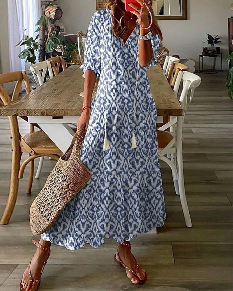 Michaela | Boho Tummy Coverage Dress