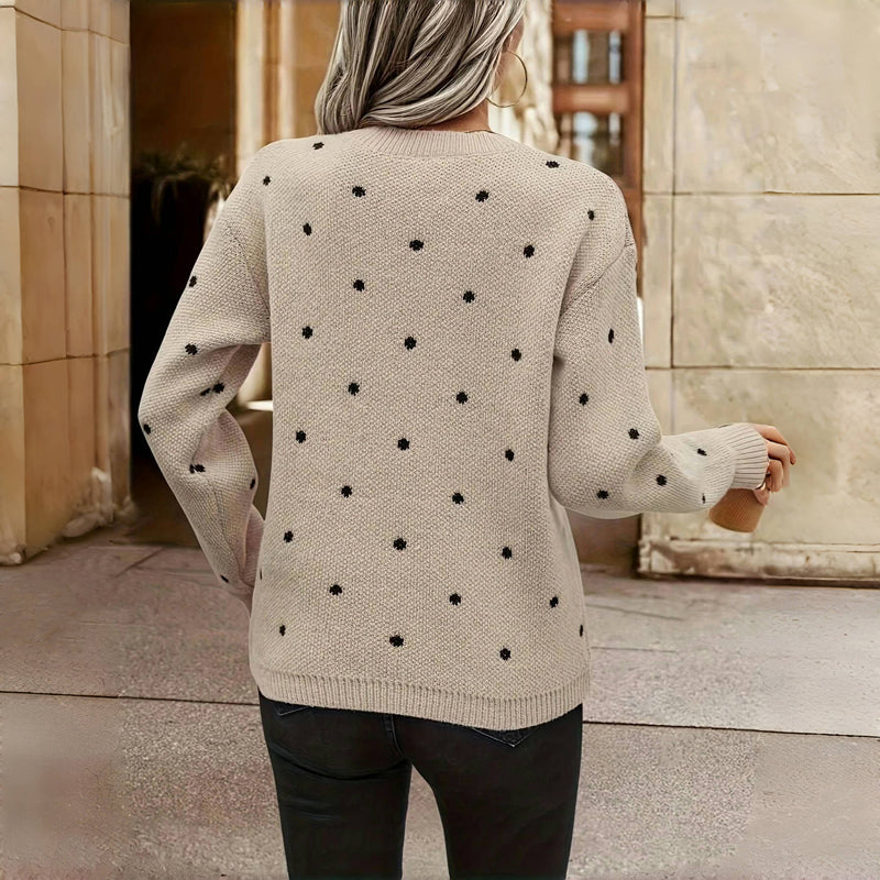 Mackenzie | Knit Sweater with Small Dots