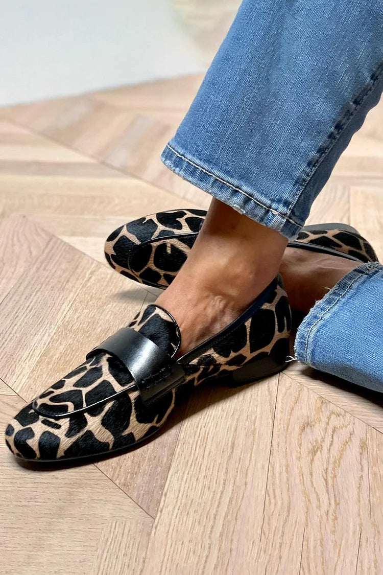 Brooklyn | ANIMAL PRINT LOAFER WITH ELEGANT DETAIL