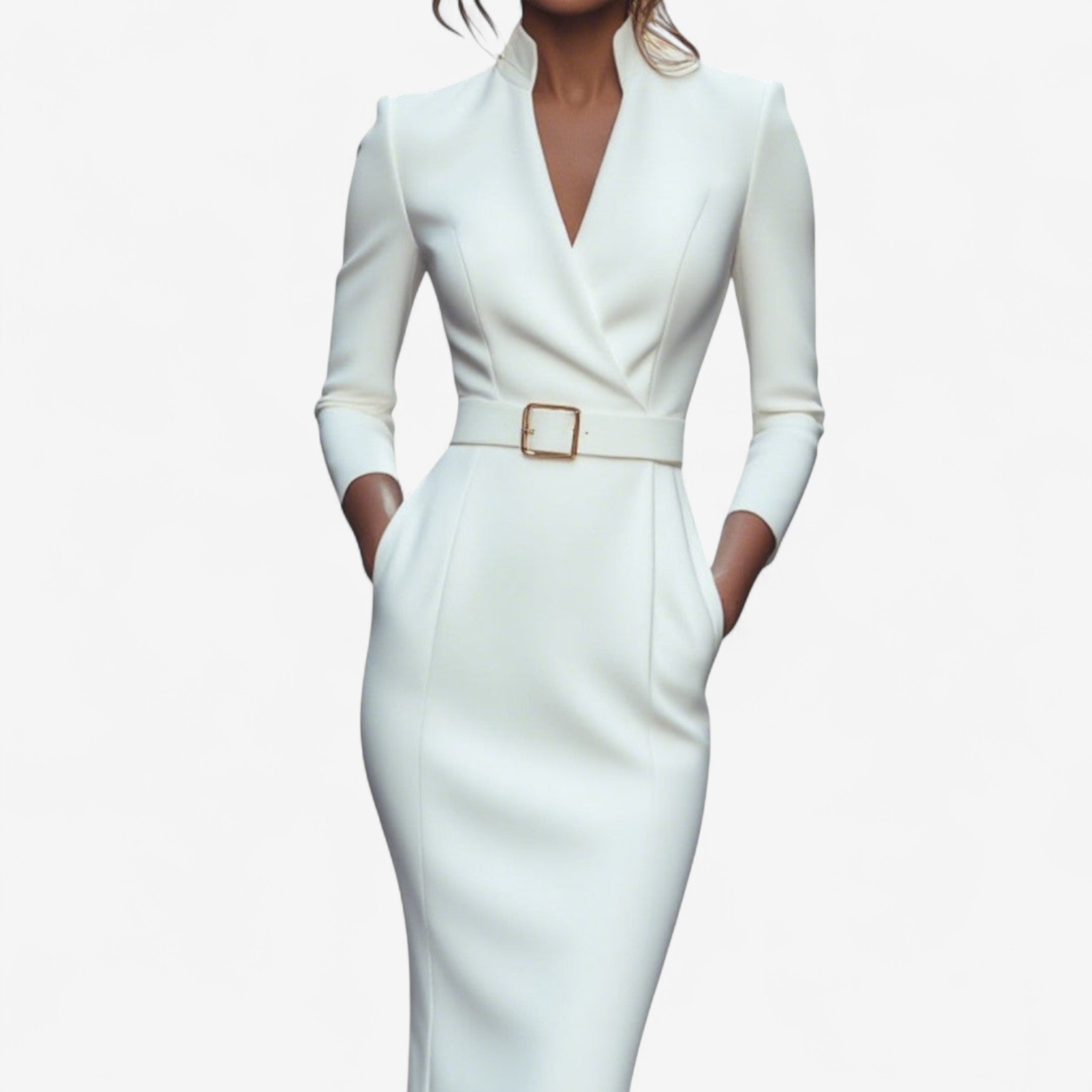 Danielle | Elegant Belted Dress