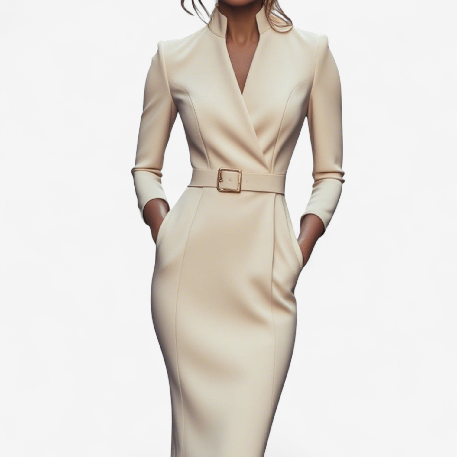 Danielle | Elegant Belted Dress