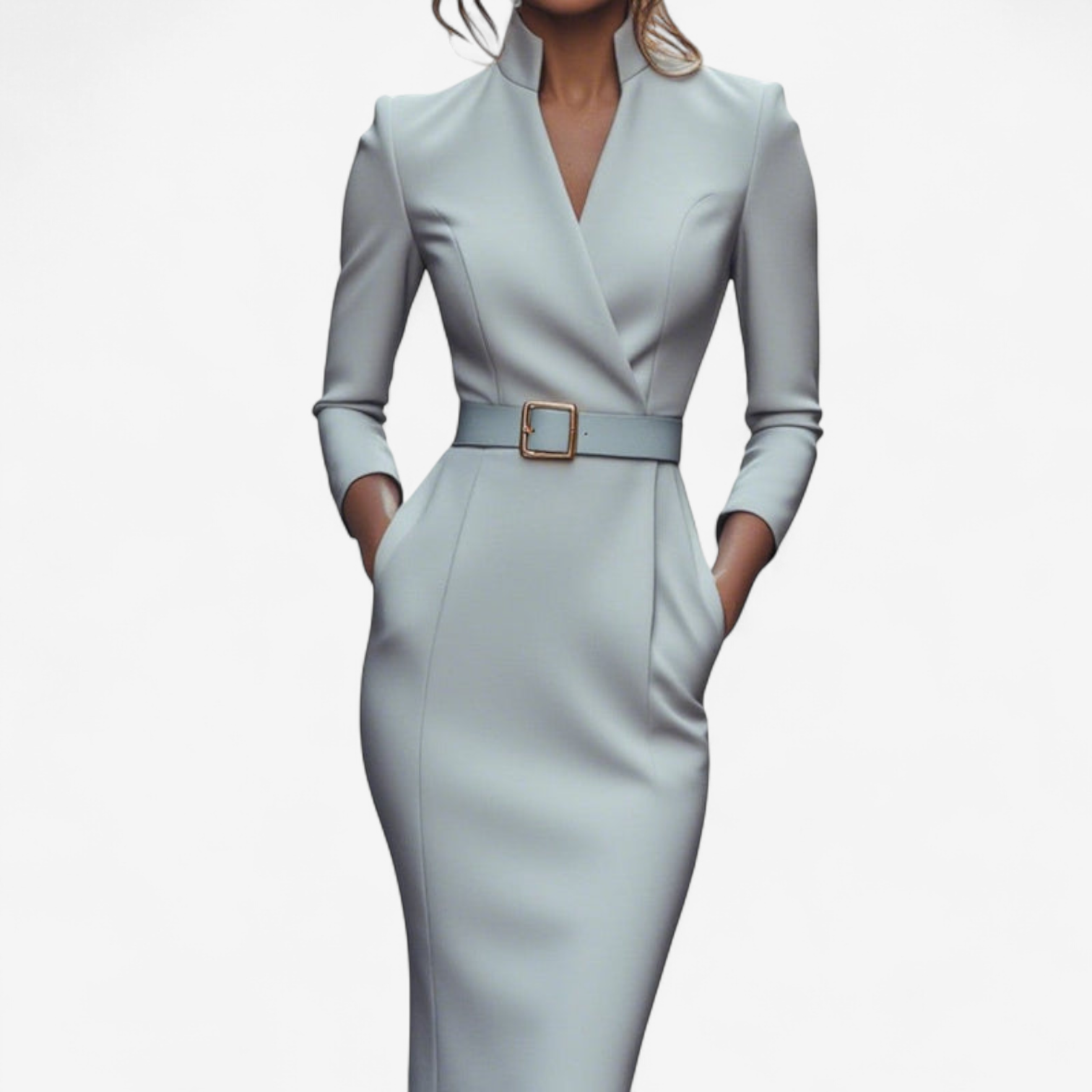Danielle | Elegant Belted Dress