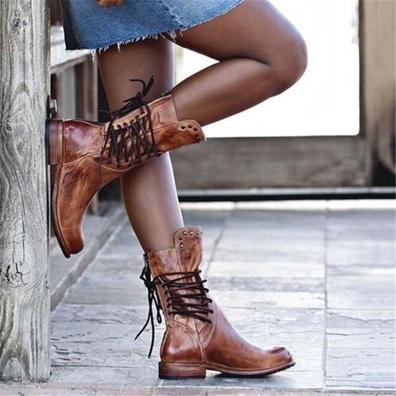 Linda | Vintage Look Boots