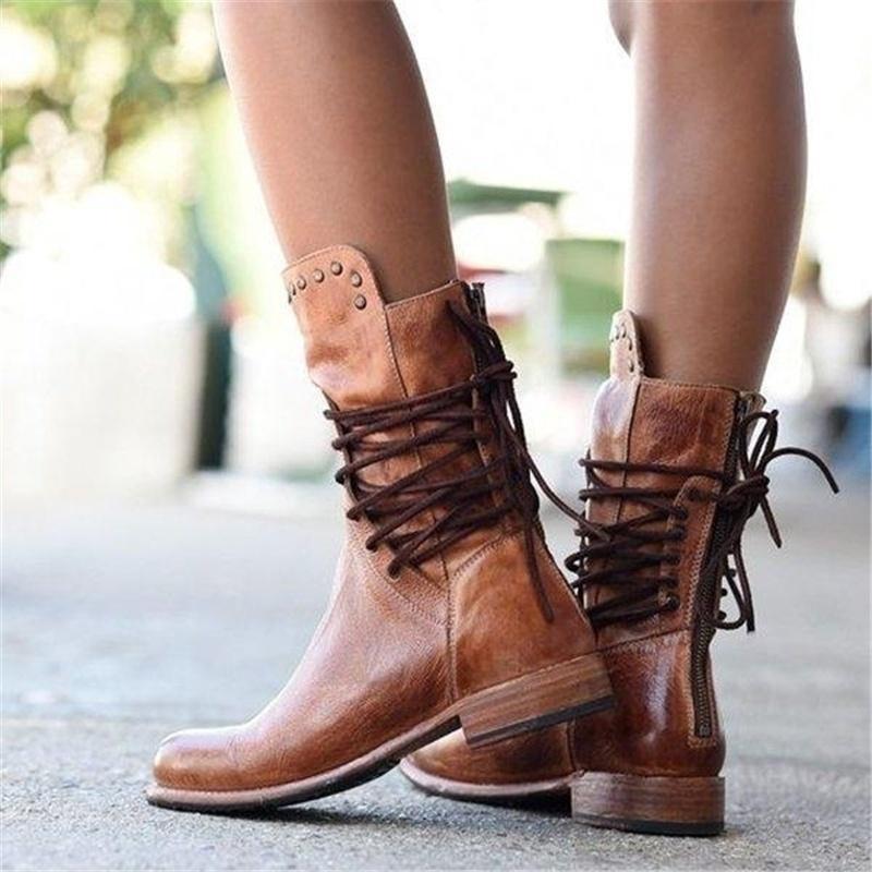 Linda | Vintage Look Boots
