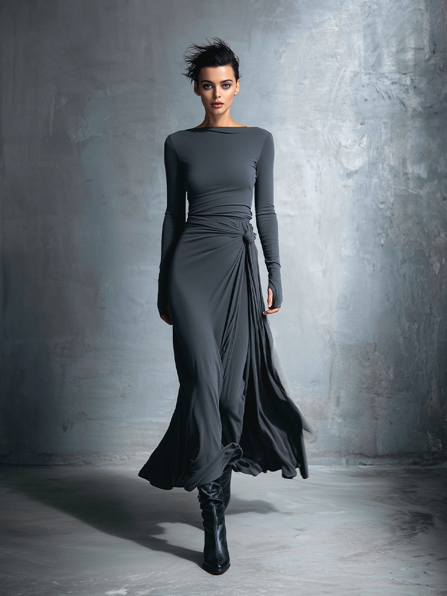 Brielle ❘ Maxi dress with side knot
