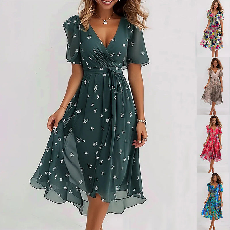 Juniper | Vibrant Abstract Midi Dress
