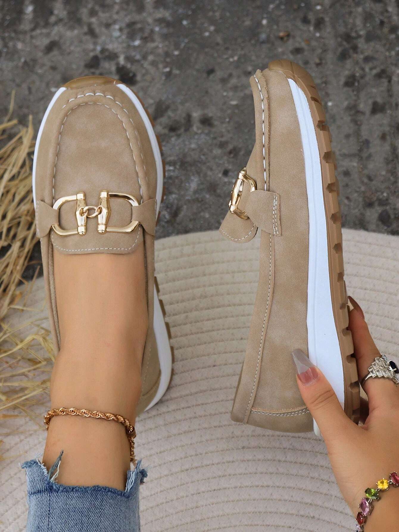 Helen | Flat Buckle Loafers