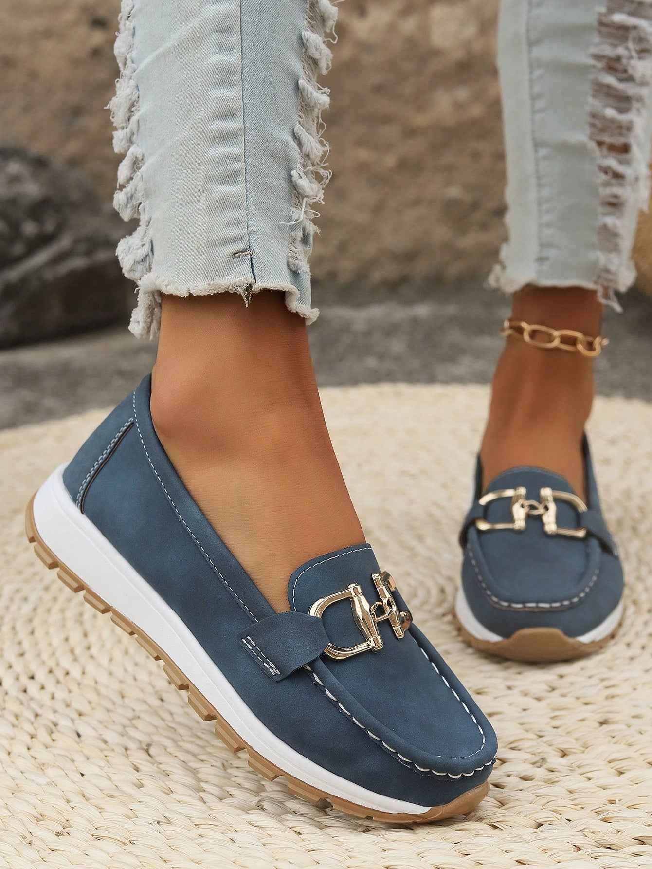 Helen | Flat Buckle Loafers