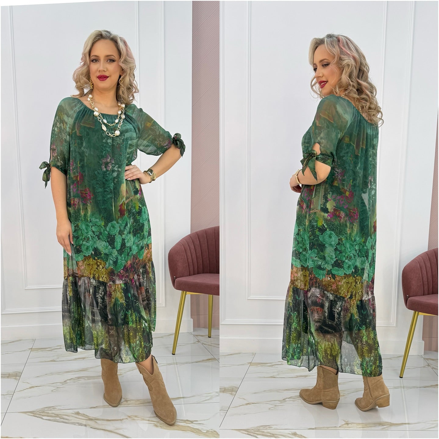 Reina | Elegant Floral Maxi Dress