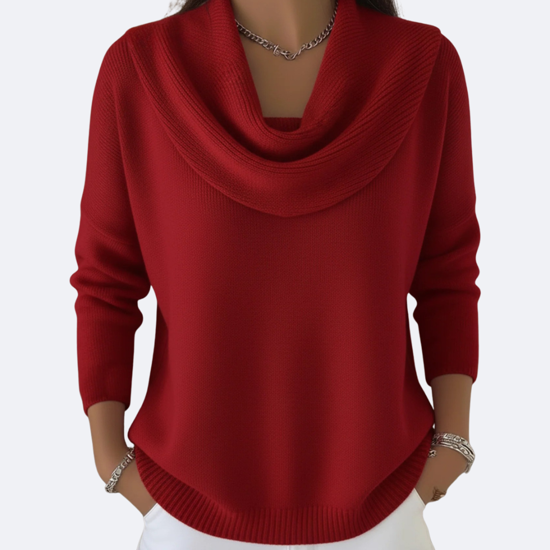 Ariella| Cozy Ruffle Neck Sweater