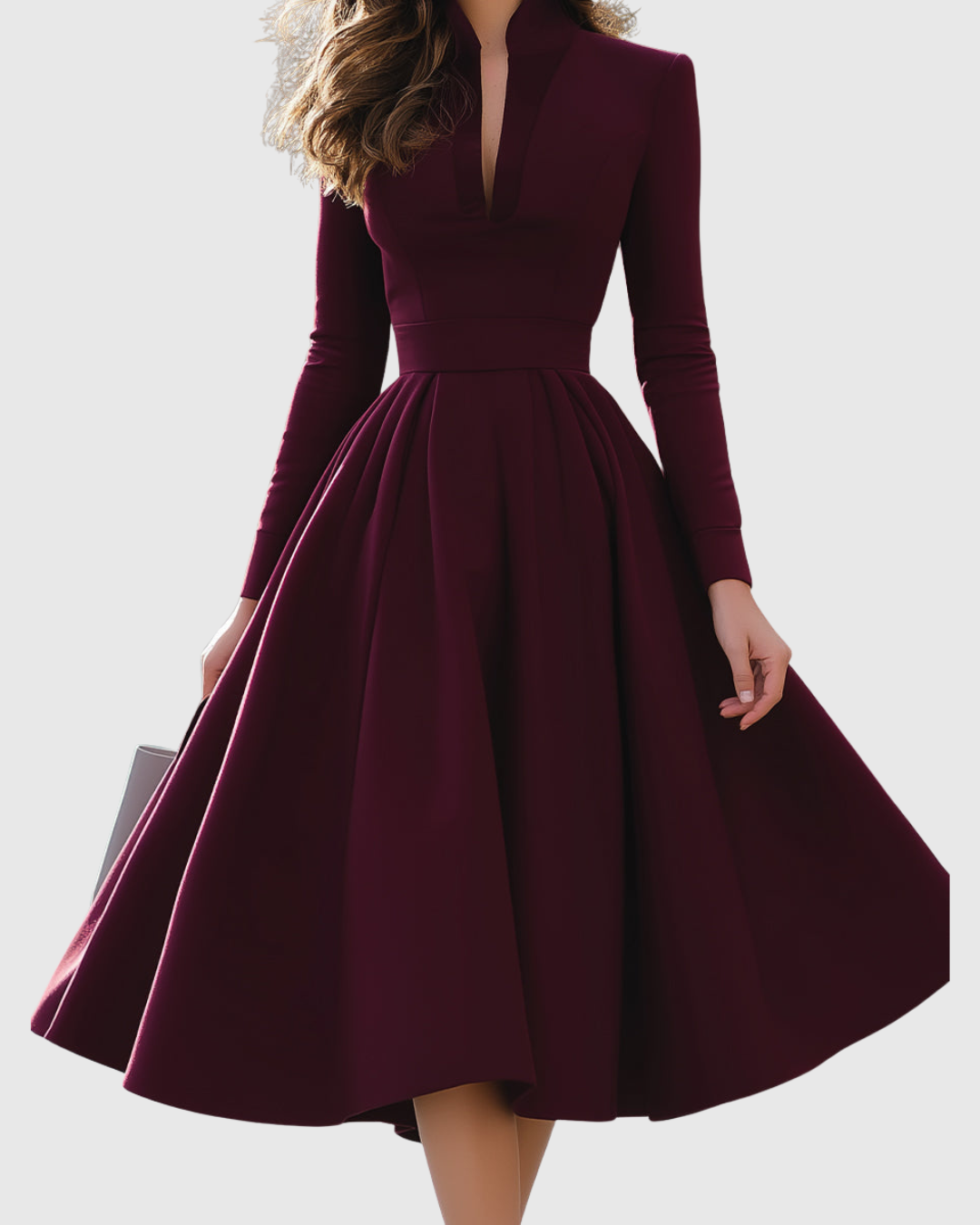 Juliette | V-Neck Midi Dress