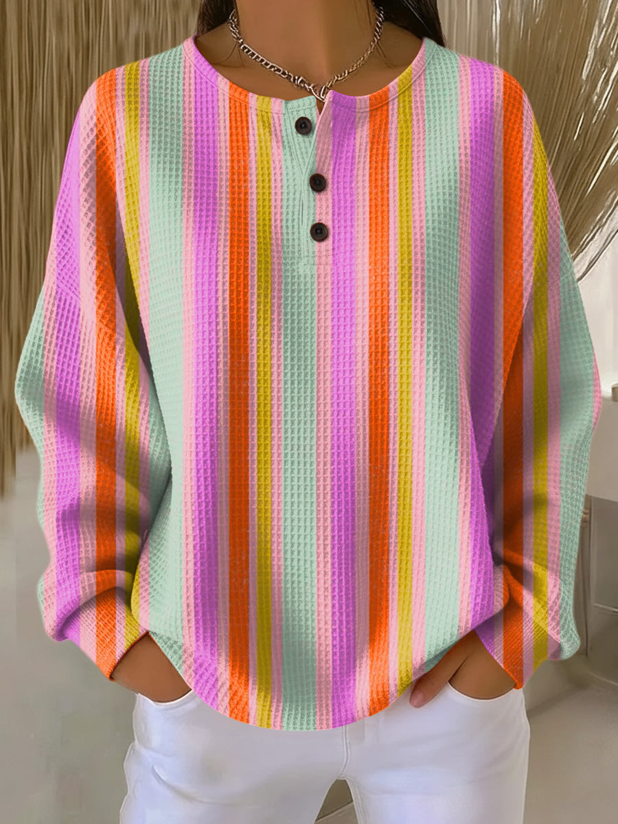MILLE | Sweater with Colorful Stripes