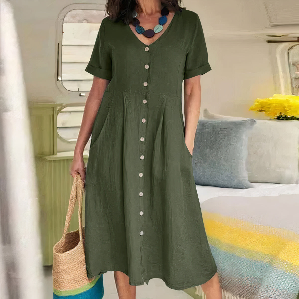 Briar | Effortless Buttoned Dress