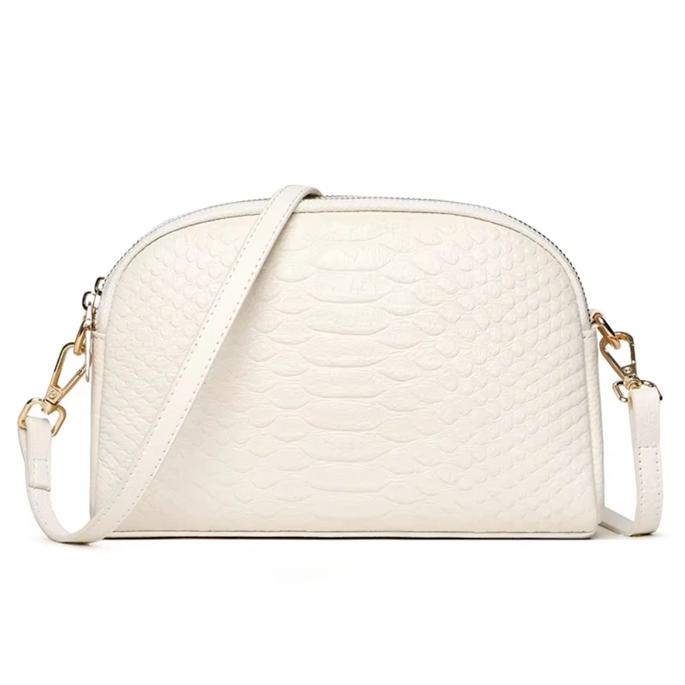 Emma | Beautiful Mini Crossbody Bag in Faux Leather with Crocodile Pattern