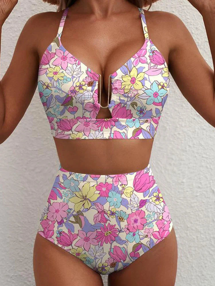 Hazel | 2 Piece Bikini Set U-Wire Cutout Swimsuit