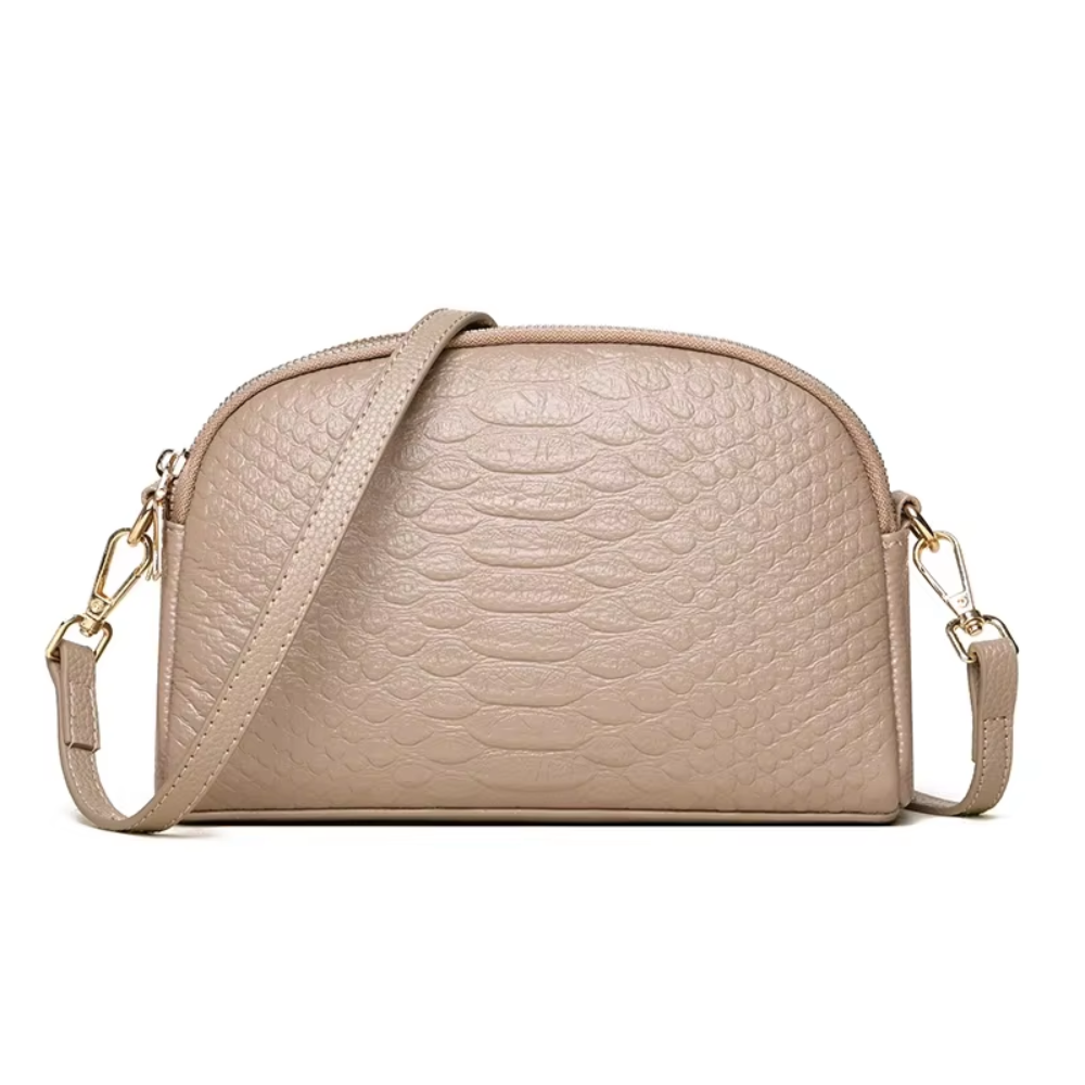Emma | Beautiful Mini Crossbody Bag in Faux Leather with Crocodile Pattern