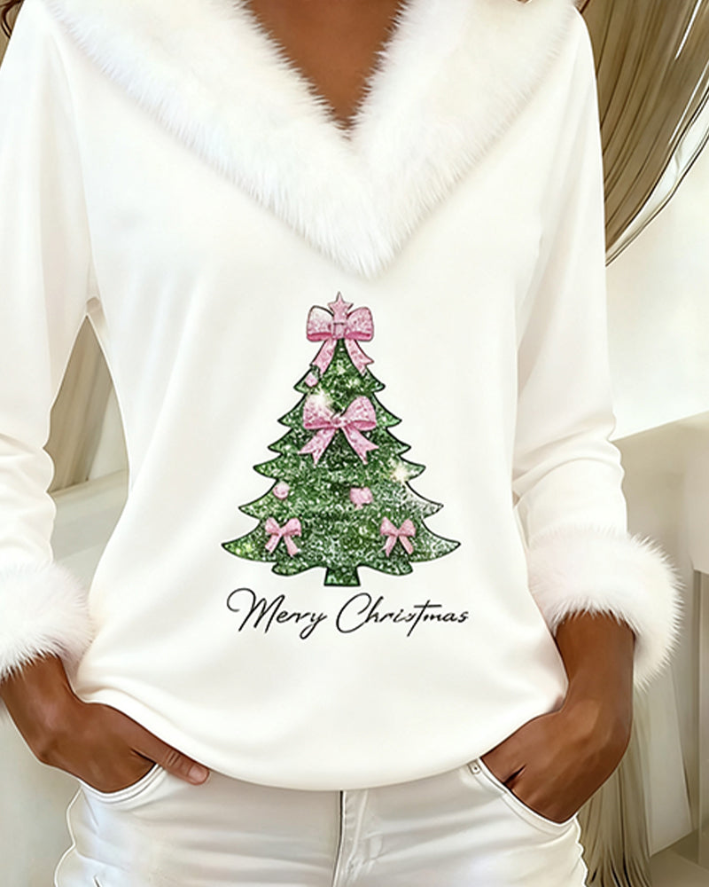 Daisy | Top Grand Fur Print Christmas