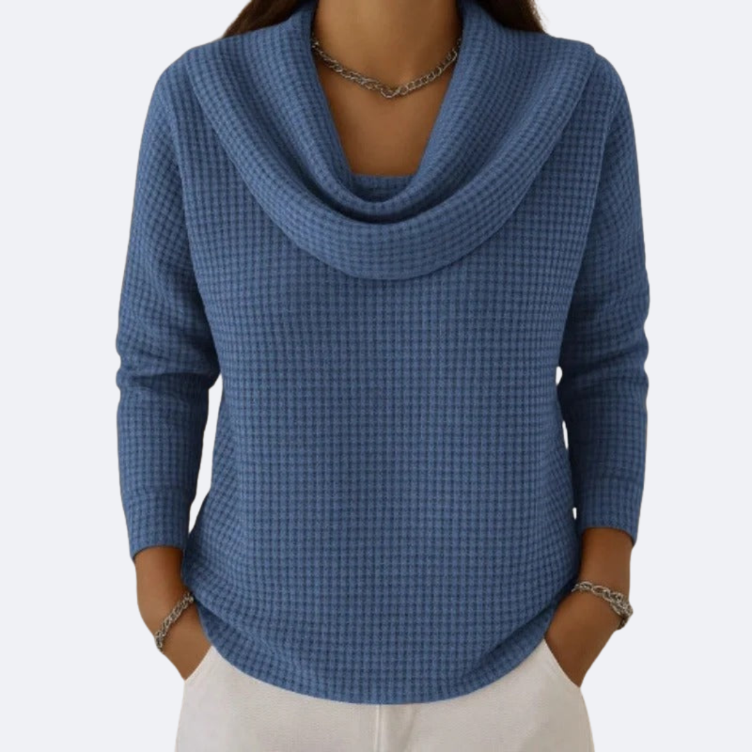 Amaya | Thermal Soft Neck Waffle Effect Sweater