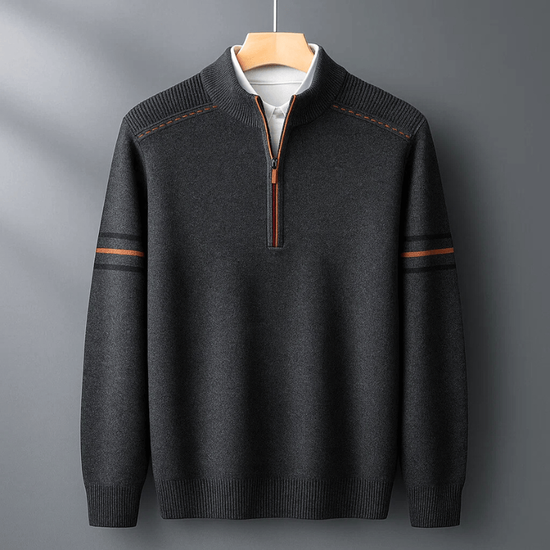 Cedric | Modern Half-Zip Sweater Ease