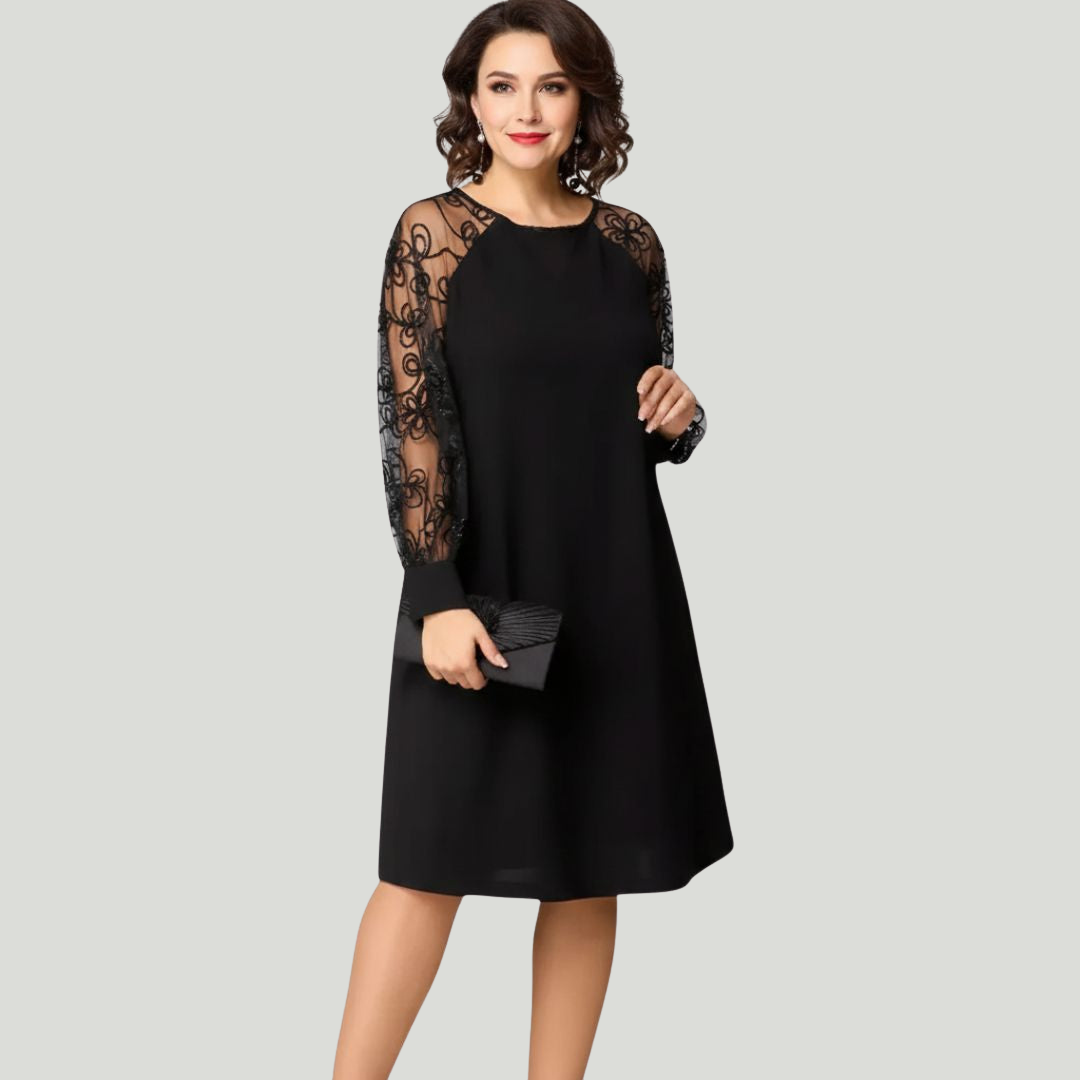 Brynn | Elegant Black Lace Dress – Sophistication & Sublime Silhouette