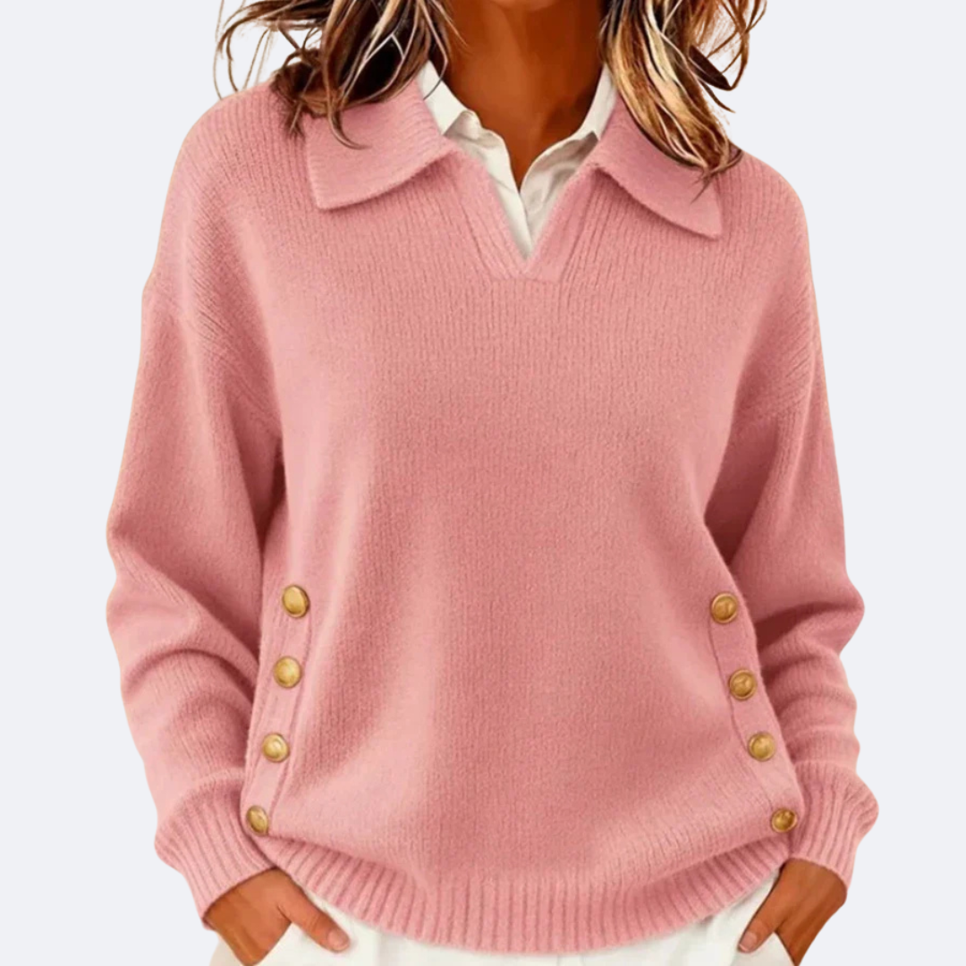 Delilah | Soft Sweater with Chic Collar