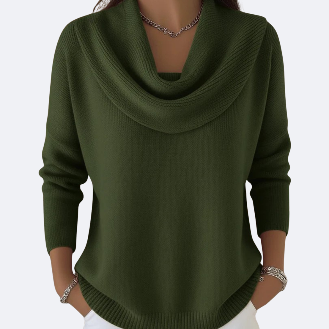 Jordyn | Cozy Ruffle Neck Sweater