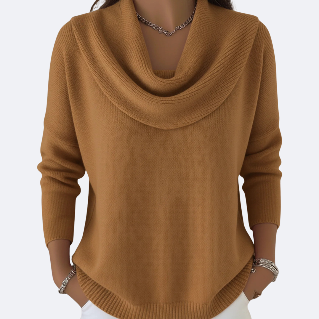 Jordyn | Cozy Ruffle Neck Sweater