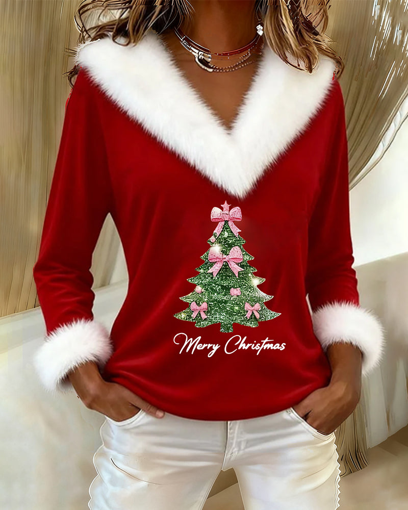 Daisy | Top Grand Fur Print Christmas