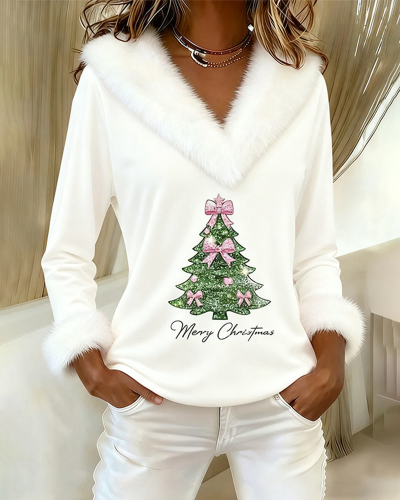 Daisy | Top Grand Fur Print Christmas