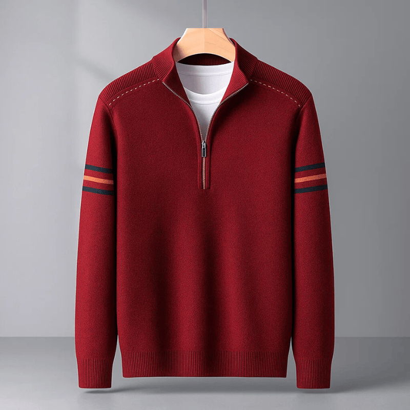 Cedric | Modern Half-Zip Sweater Ease