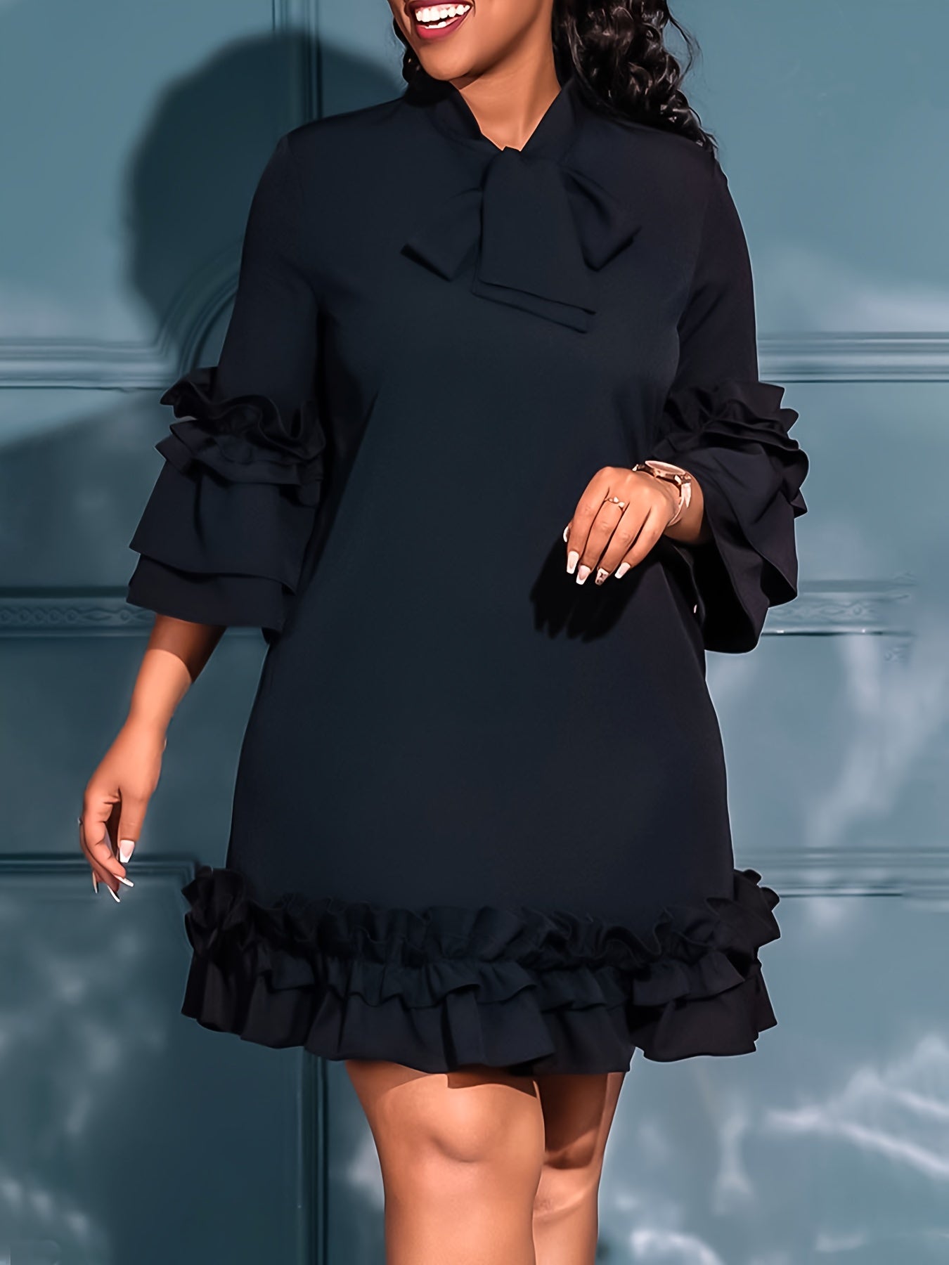 Fritzi | Bold Ruffled Dress