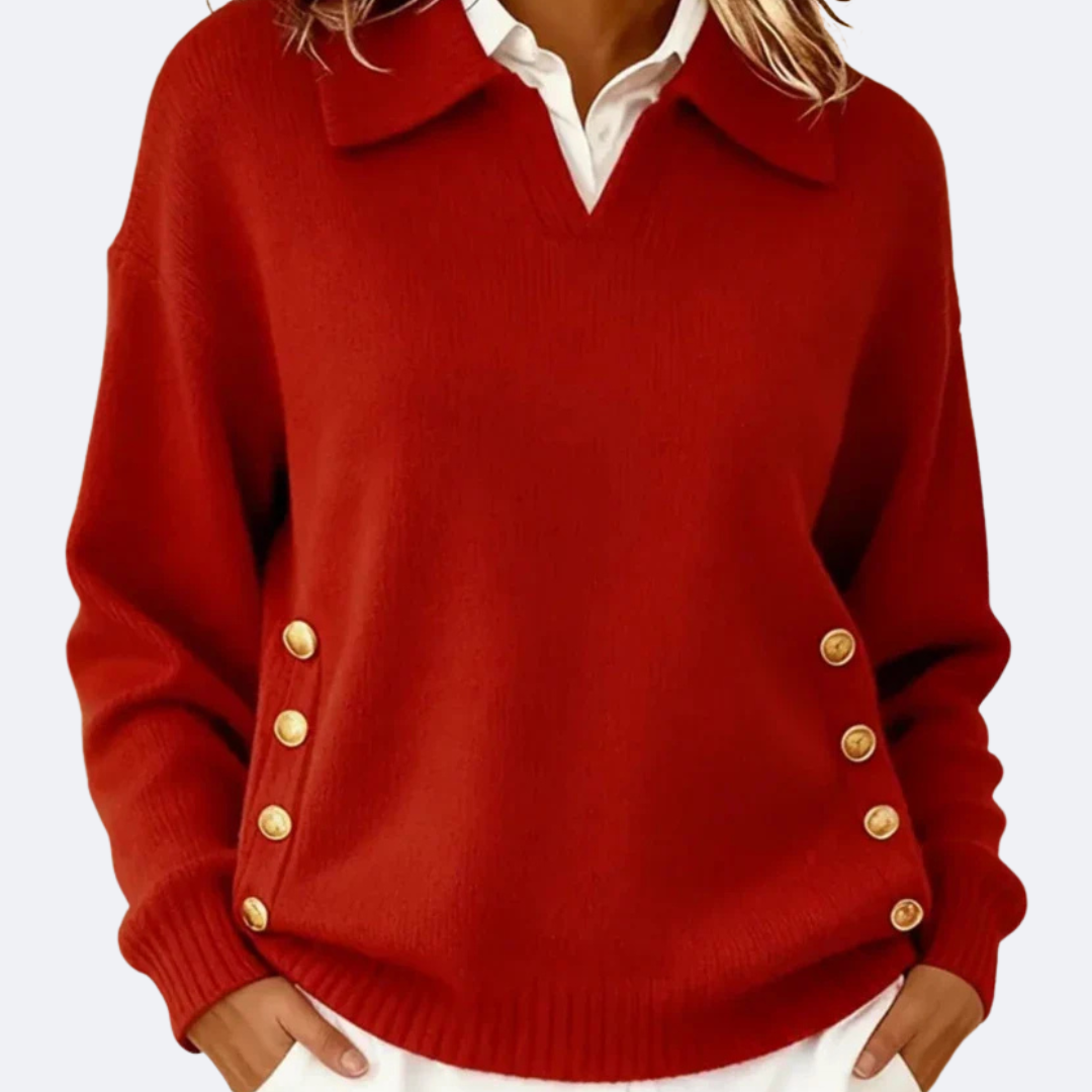 Delilah | Soft Sweater with Chic Collar