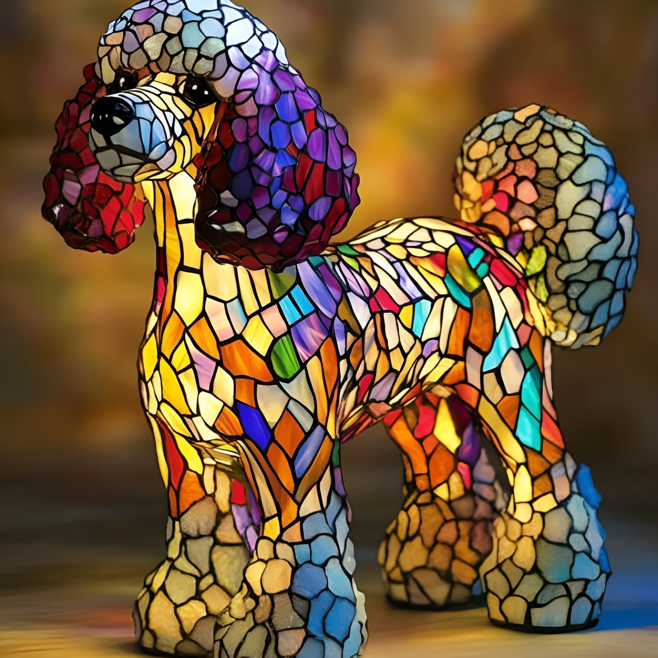 Pépette | Magical colored glass lamp for dogs