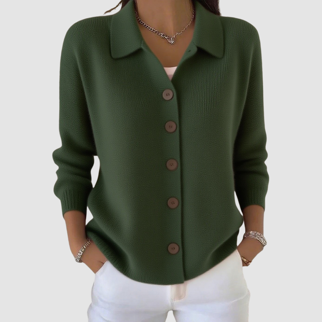 Kaia | Knitted Cardigan with Buttons