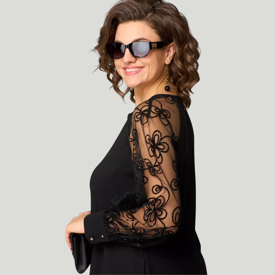 Brynn | Elegant Black Lace Dress – Sophistication & Sublime Silhouette
