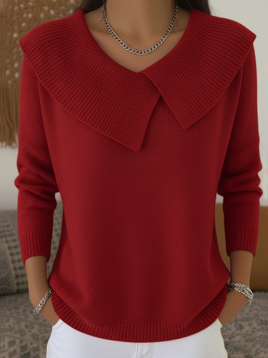 Susan | Warm Sweater with Soft Collar