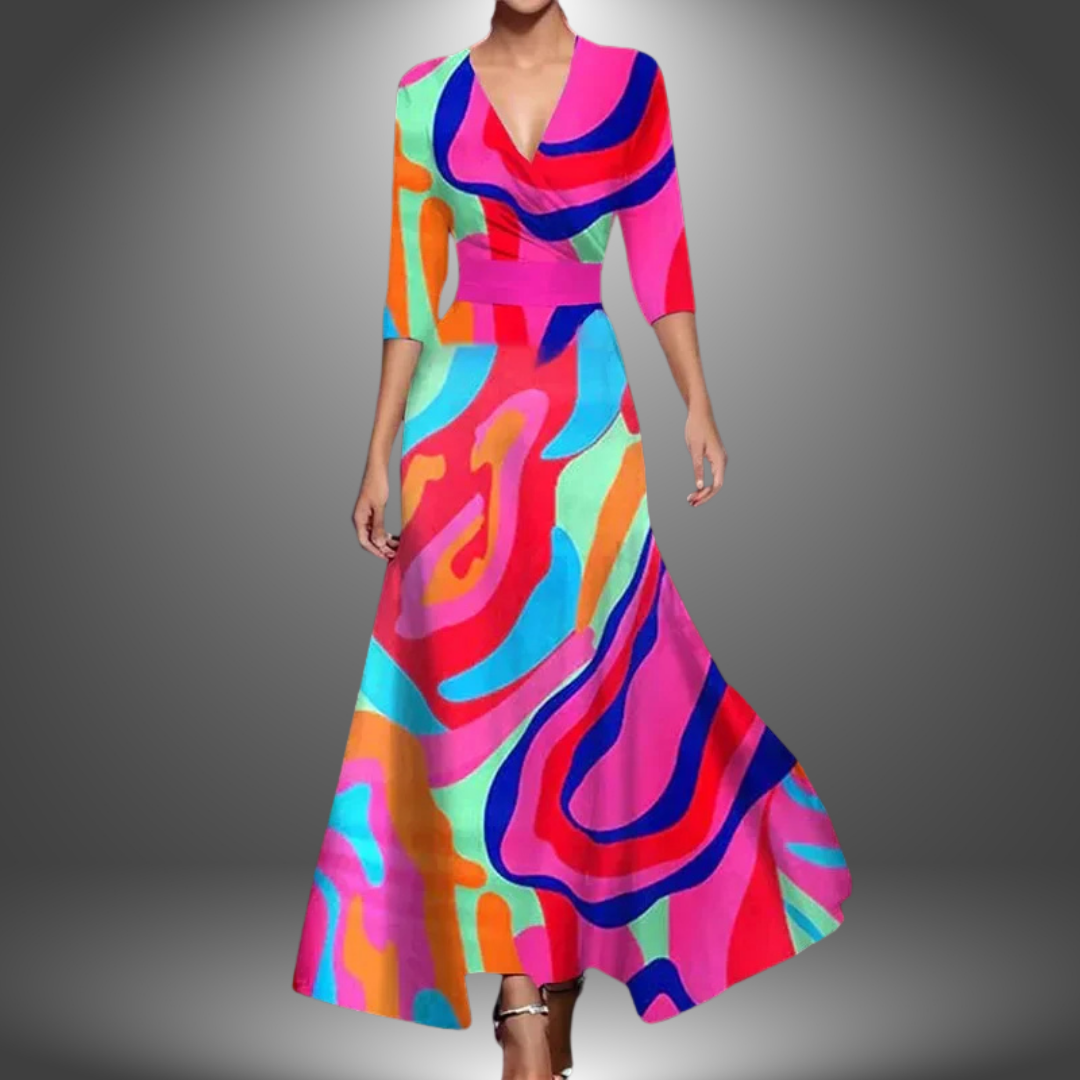 Saffie | Printed Wrap Dress