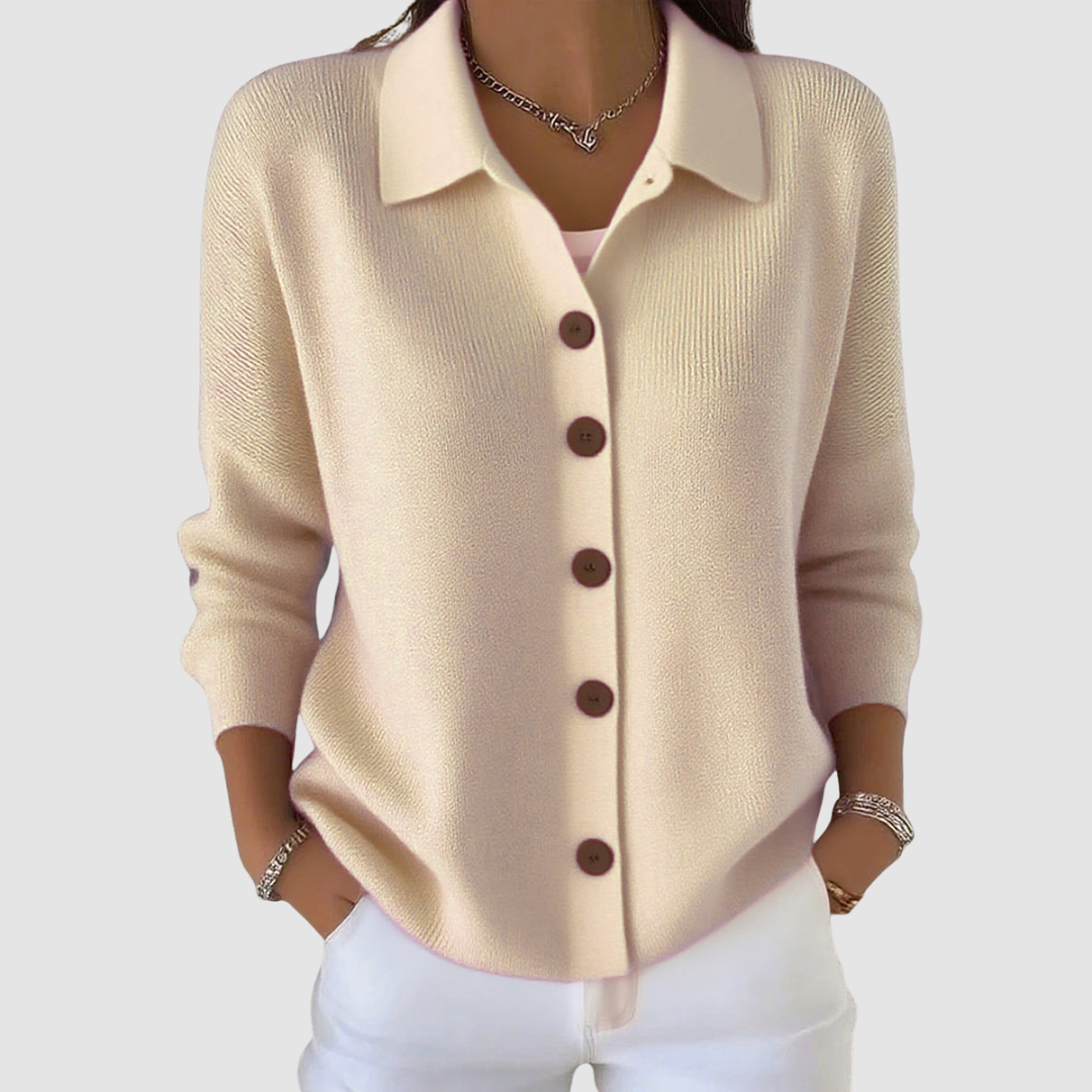 Kaia | Knitted Cardigan with Buttons