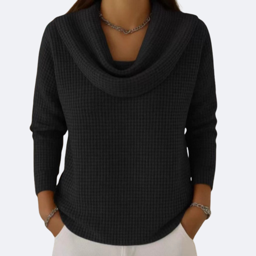 Amaya | Thermal Soft Neck Waffle Effect Sweater