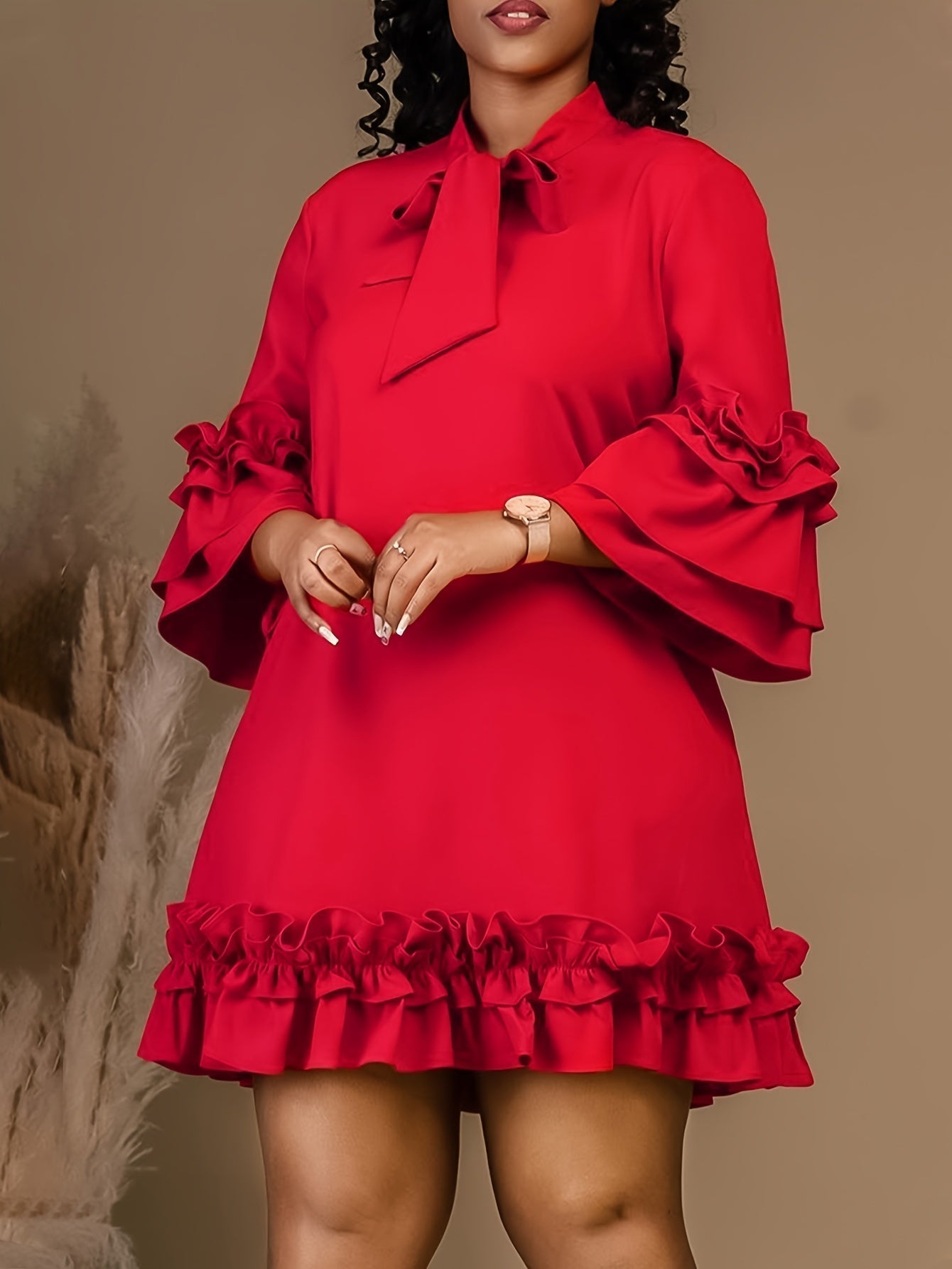 Fritzi | Bold Ruffled Dress