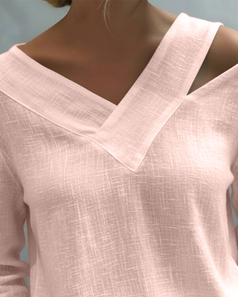 Scarlett | Elegant V-Neck Top with Straps