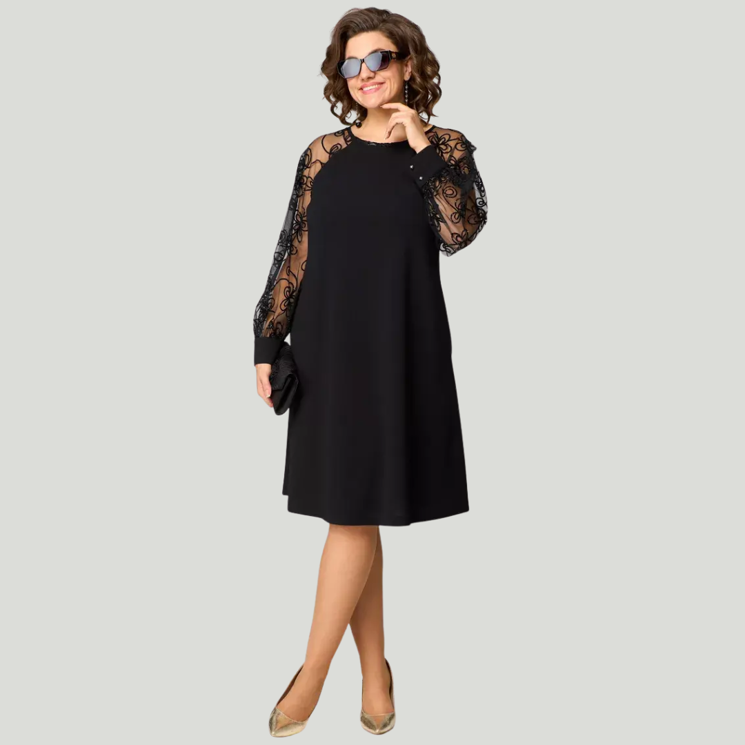 Brynn | Elegant Black Lace Dress – Sophistication & Sublime Silhouette