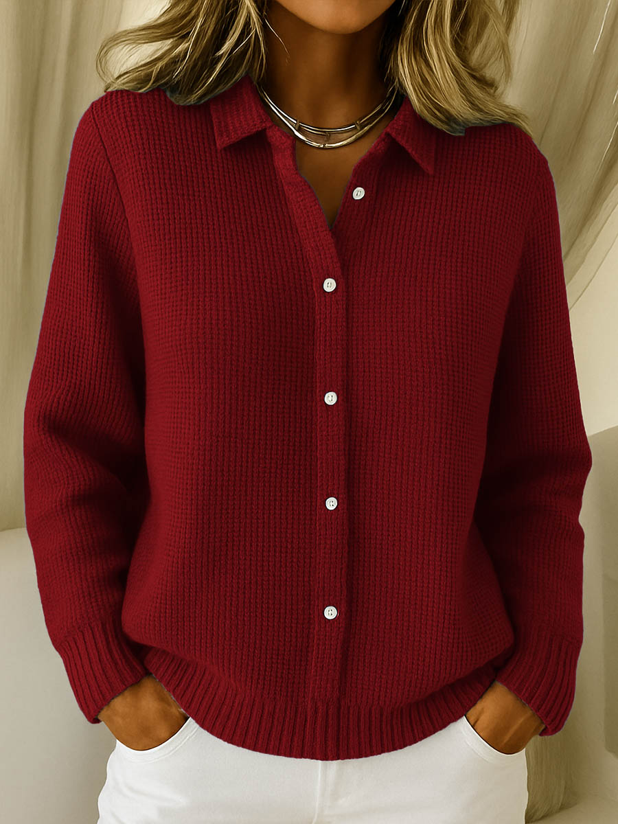 Elena | Classic Cardigan in Soft Knit