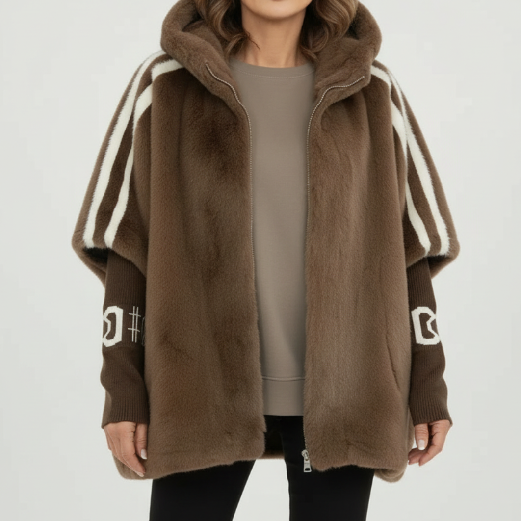 Arya | Warm Hooded Teddy Coat