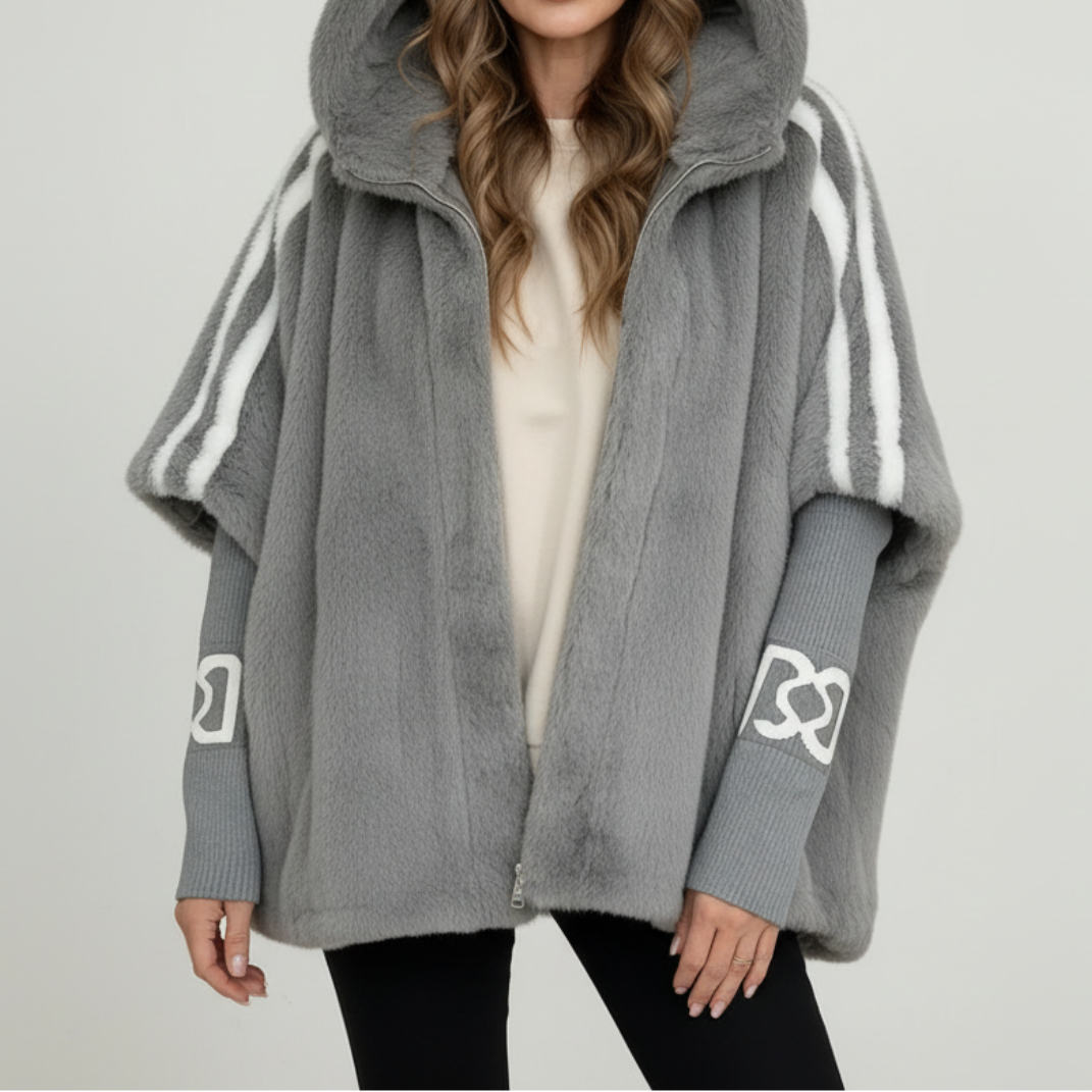 Arya | Warm Hooded Teddy Coat