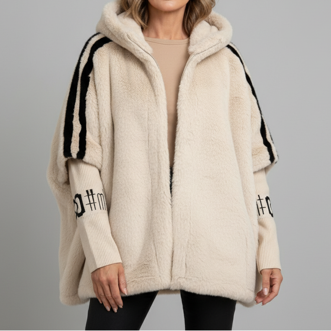 Arya | Warm Hooded Teddy Coat