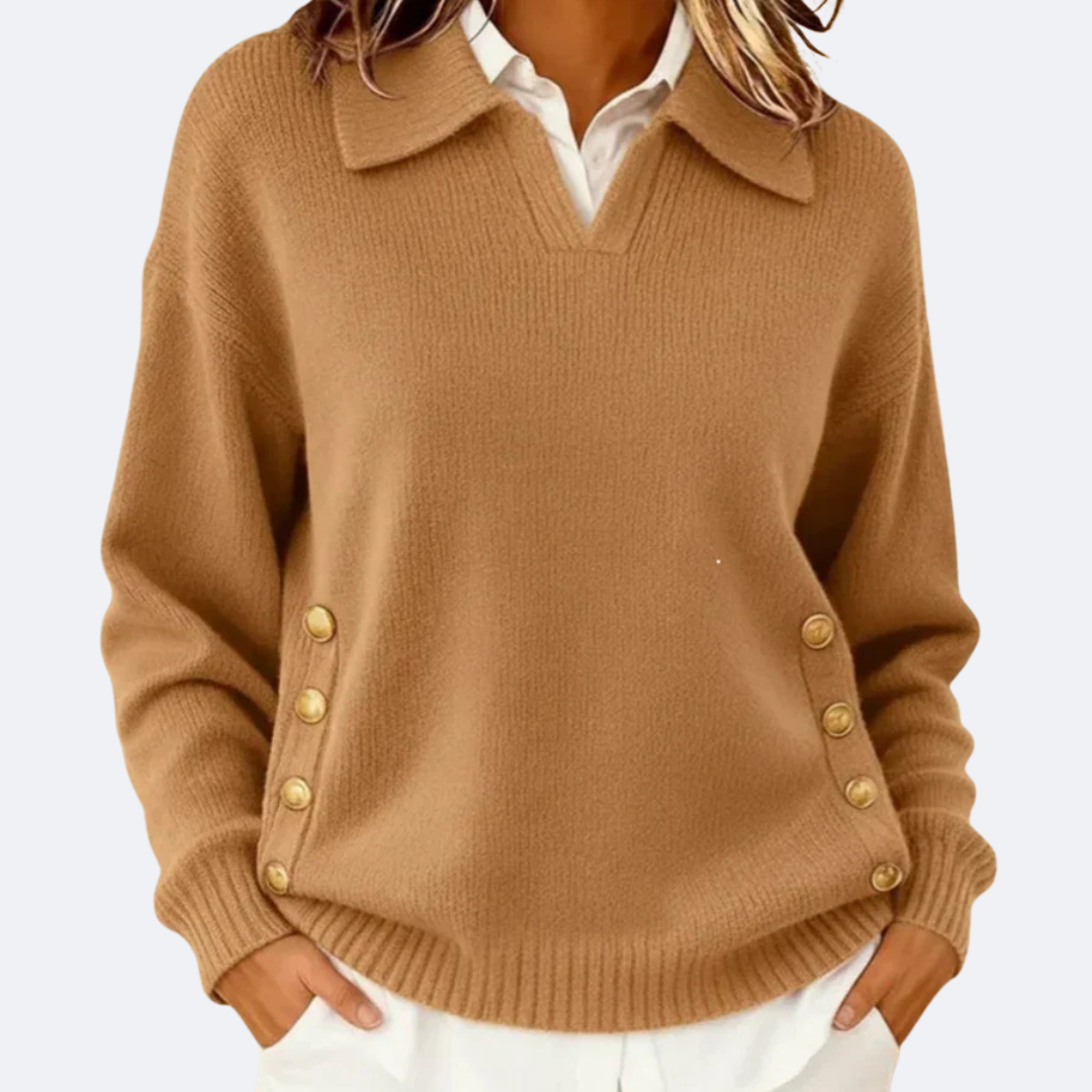 Delilah | Soft Sweater with Chic Collar