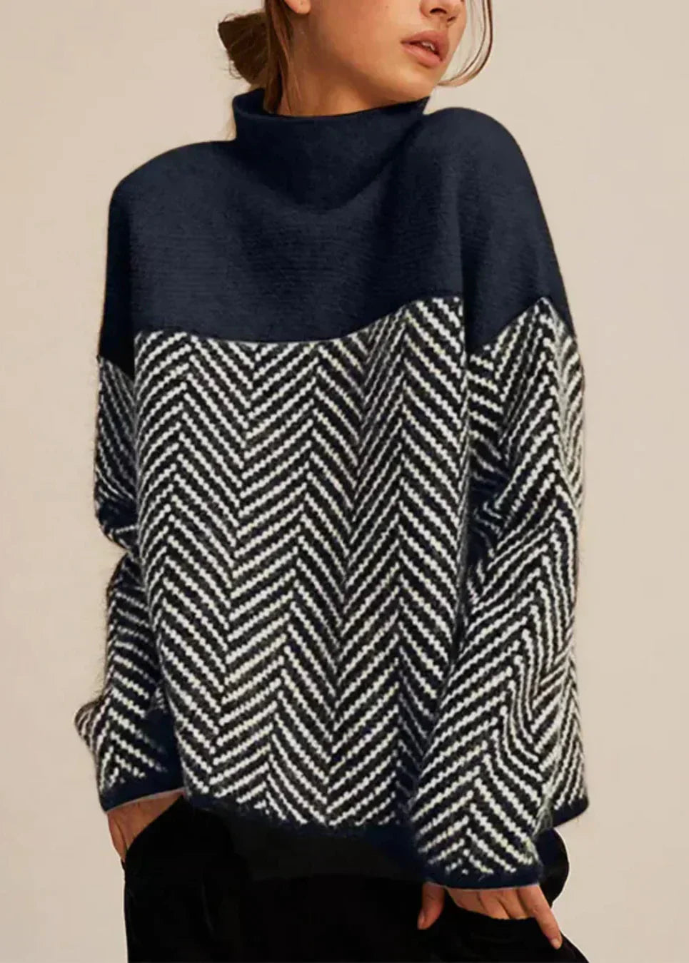 Shirley | Cotton Turtleneck Sweater