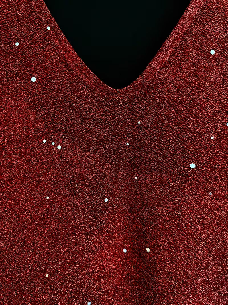 Aria | Heavily Embroidered Beaded Midi Dress
