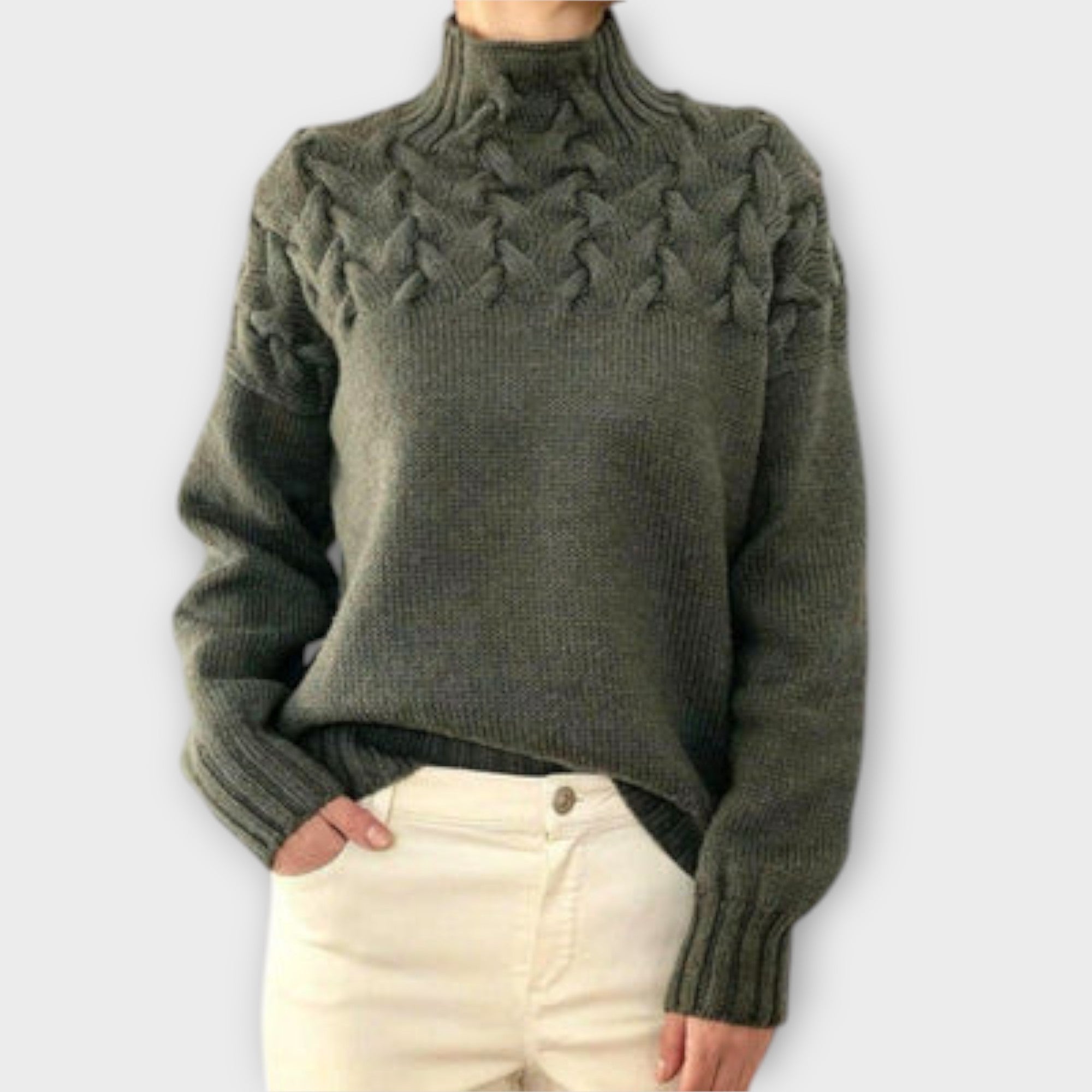 Zoe |Women's Cable Knit Sweater